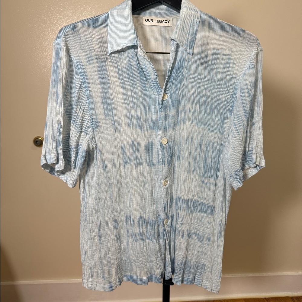 Our Legacy Light Blue Casual Button Down Shirt